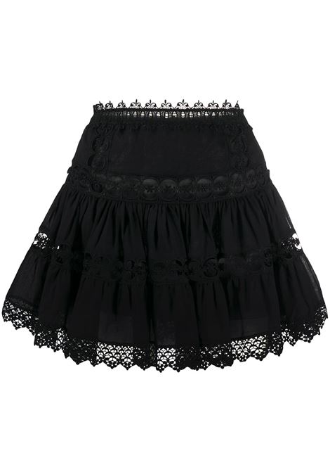 Black greta emboridered skirt Charo Ruiz Ibiza - women